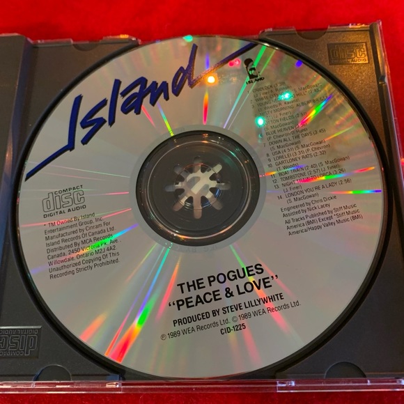 2 for $10, The Pogues, Peace & Love, CD, Perfect Condition. - Picture 3 of 4